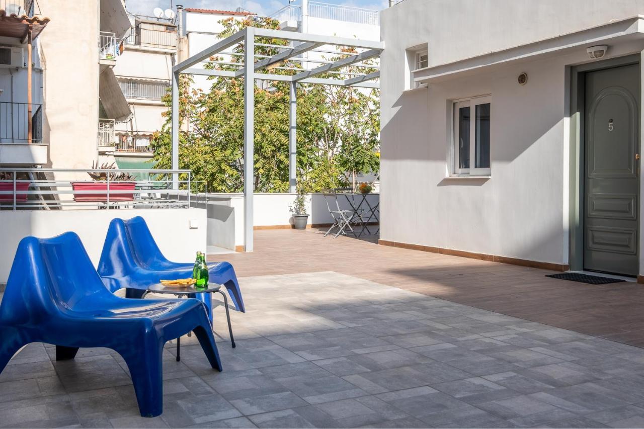 Central5 Boutique Apartments With Common Garden Next To Metro Афіни Екстер'єр фото