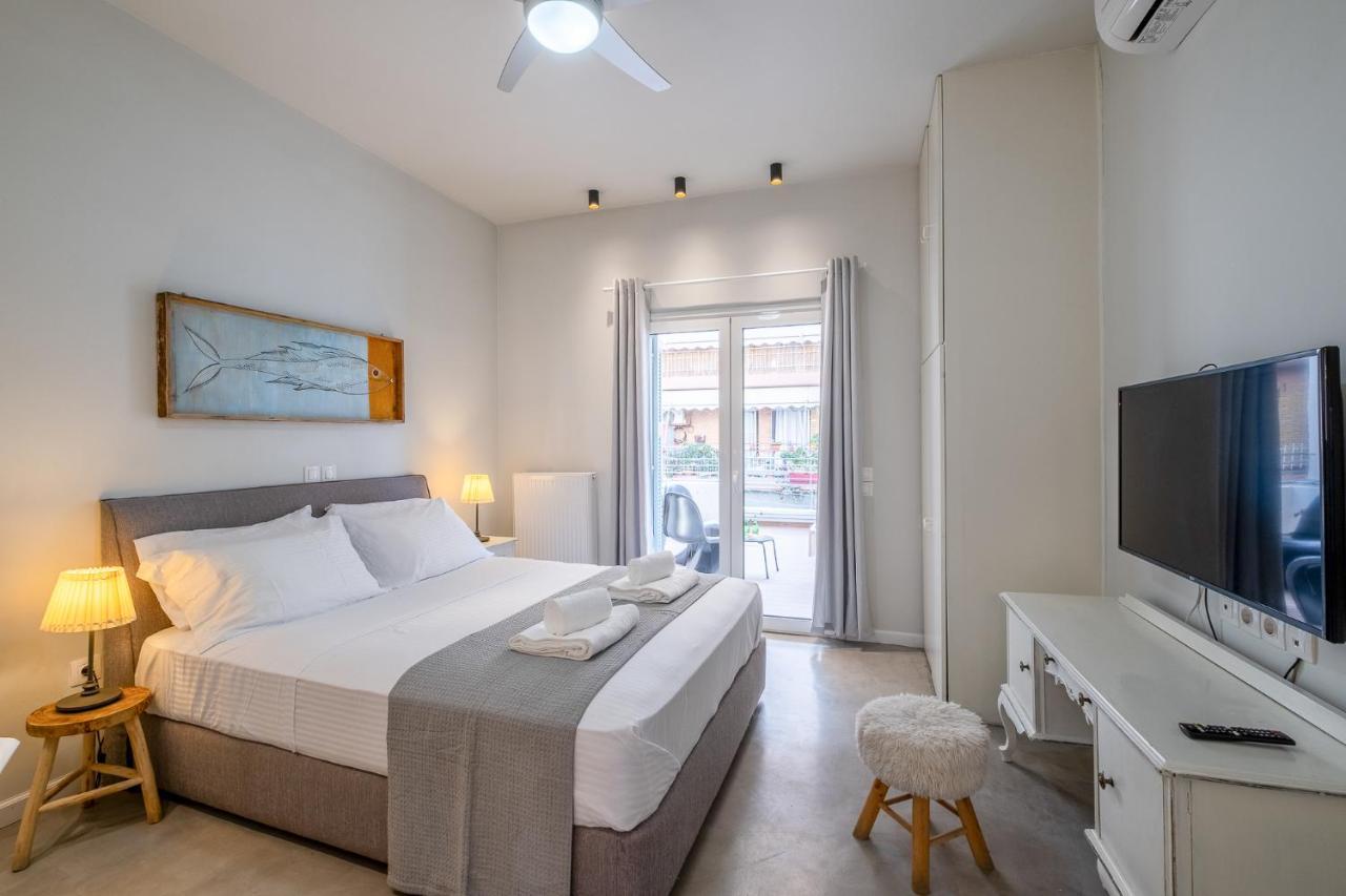 Central5 Boutique Apartments With Common Garden Next To Metro Афіни Екстер'єр фото